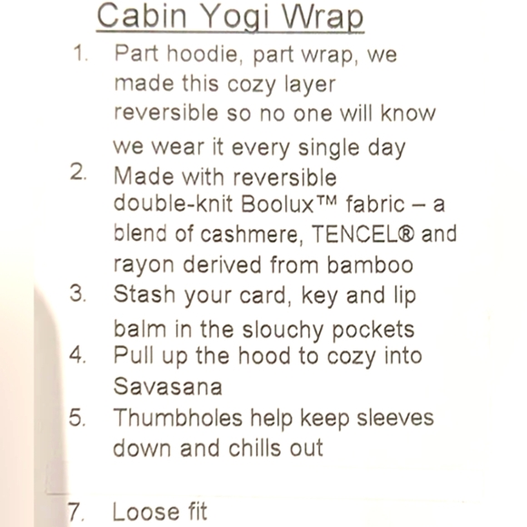 Euc Lululemon reversible knit  cardigan like 🆕 condition OS - Picture 5 of 16